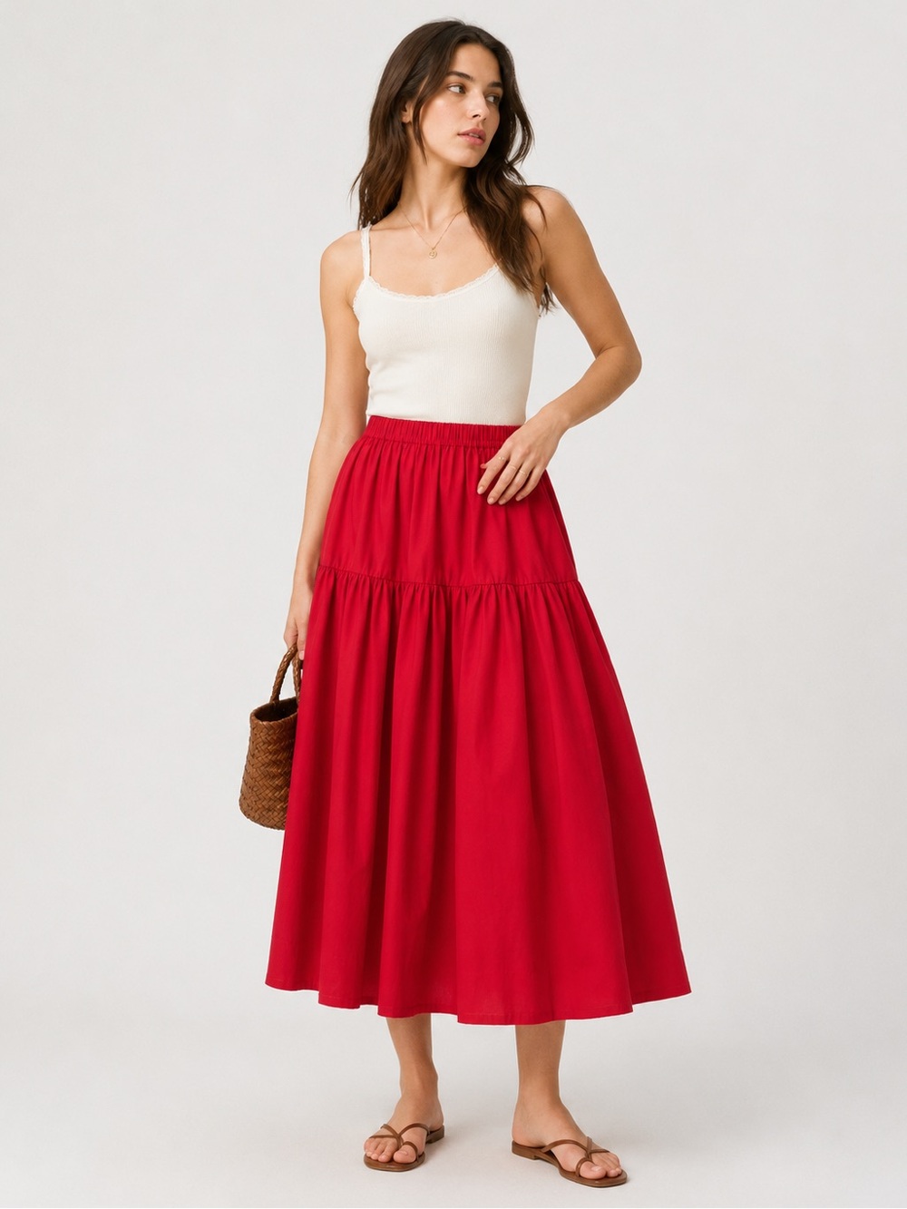 MAJE Long Gathered Skirt | FR 38 | US 6 - Picture 15 of 16